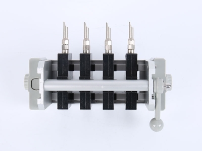 HH2019A單相偏心輪背出線(xiàn)表座（4滑塊-120、125孔距，M6-螺桿）