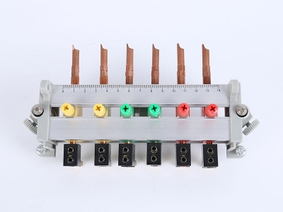 HH2018B三相鋁合金下出線(xiàn)表座（6滑塊,8滑塊，碲銅表棒，180、200孔距，200A大電流，M8螺桿）